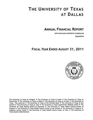 Primary view of object titled 'University of Texas at Dallas Annual Financial Report: 2011'.