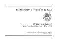 Thumbnail image of item number 2 in: 'University of Texas at El Paso Operating Budget: 2012'.