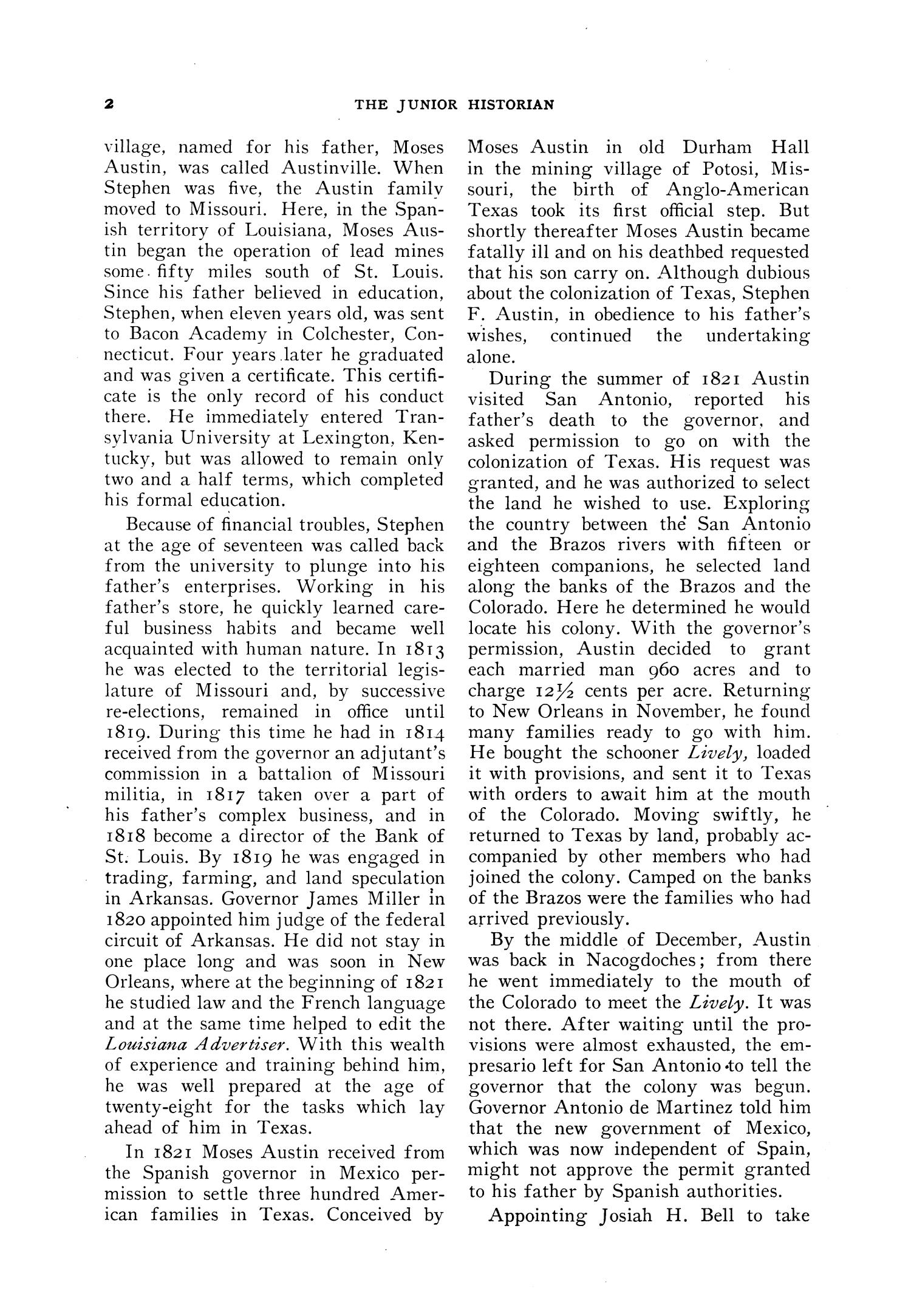 The Junior Historian, Volume 6, Number 1, September 1945
                                                
                                                    2
                                                