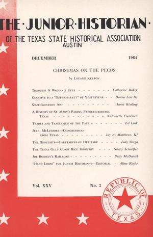 Primary view of object titled 'The Junior Historian, Volume 25, Number 3, December 1964'.
