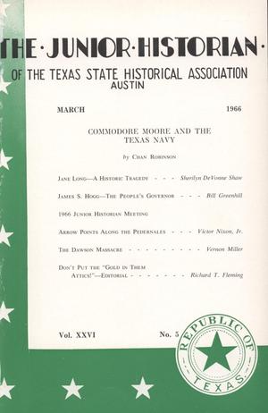 Primary view of object titled 'The Junior Historian, Volume 26, Number 5, March 1966'.