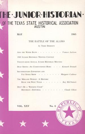 Primary view of object titled 'The Junior Historian, Volume 25, Number 6, May 1965'.