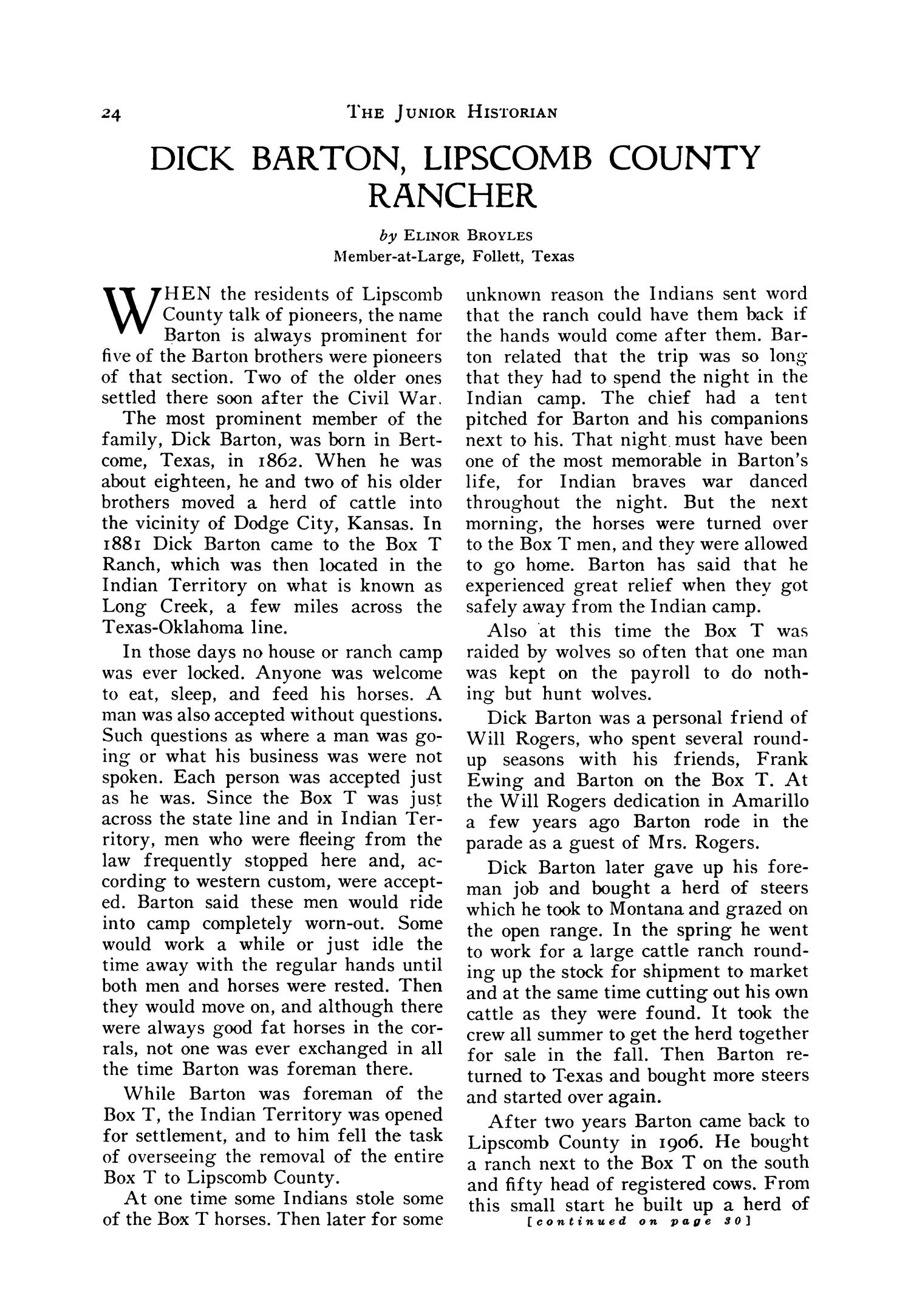 The Junior Historian, Volume 12, Number 3, December 1951
                                                
                                                    24
                                                