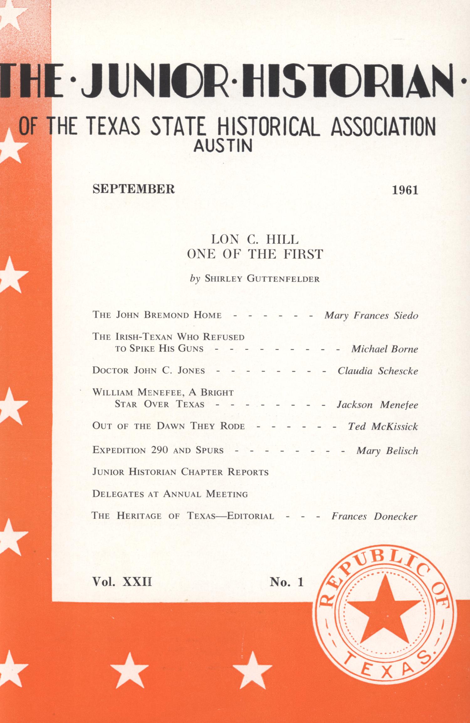 The Junior Historian, Volume 22, Number 1, September 1961
                                                
                                                    Front Cover
                                                