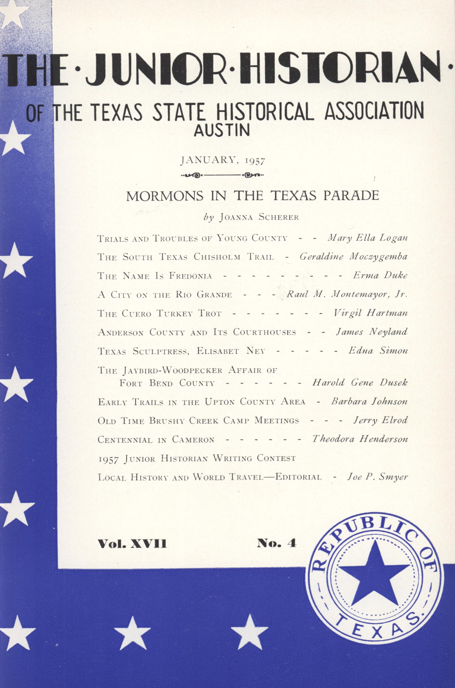 The Junior Historian, Volume 17, Number 4, January 1957
                                                
                                                    Front Cover
                                                