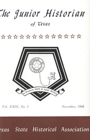 Primary view of object titled 'The Junior Historian, Volume 29, Number 2, November 1968'.