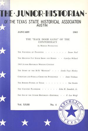 Primary view of object titled 'The Junior Historian, Volume 23, Number 4, January 1963'.