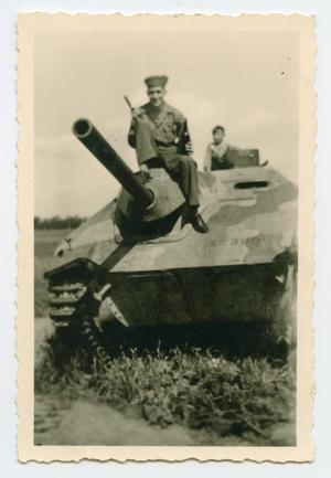 [Soldier On a German Tank]