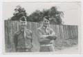 Thumbnail image of item number 1 in: '[Chaplains by Fence]'.