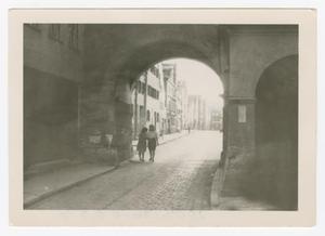 Primary view of object titled '[German Women Under Archway]'.