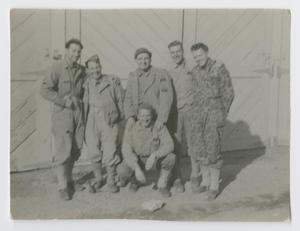 Primary view of object titled '[Six Soldiers at Camp Campbell]'.