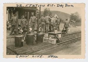 [Chow Line at Zell Train Station]