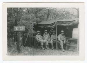 Primary view of object titled '[82nd Medical Battalion Command Post]'.