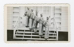 Primary view of object titled '[Soldiers On Porch]'.