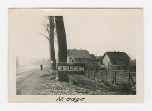 [Herrlisheim Road Sign]