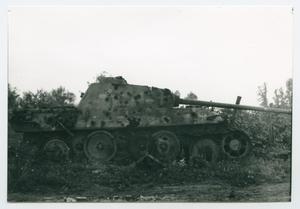 Primary view of object titled '[Destroyed German Tank]'.
