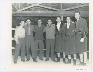 Primary view of object titled '[Boxers at Camp Barkeley]'.