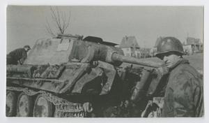 Primary view of object titled '[Jenkerson With German Tank]'.