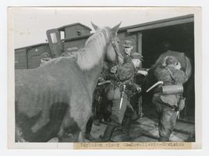 Primary view of object titled '[Soldiers and a Horse]'.