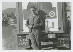 Primary view of object titled '[Soldier With an Ambulance]'.