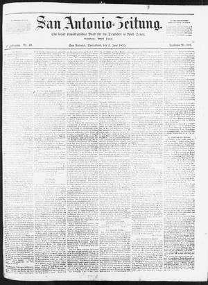 San Antonio-Zeitung. (San Antonio, Tex.), Vol. 2, No. 49, Ed. 1 Saturday, June 2, 1855