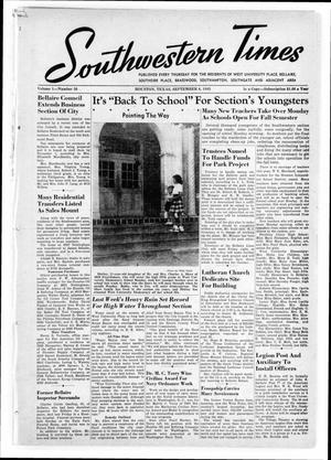 Primary view of Southwestern Times (Houston, Tex.), Vol. 1, No. 50, Ed. 1 Thursday, September 6, 1945