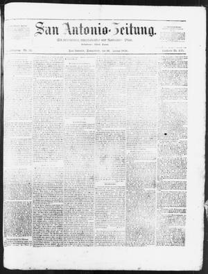 Primary view of object titled 'San Antonio-Zeitung. (San Antonio, Tex.), Vol. 3, No. 31, Ed. 1 Saturday, January 26, 1856'.