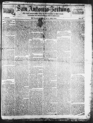 San Antonio-Zeitung. (San Antonio, Tex.), Vol. 1, No. 37, Ed. 1 Saturday, March 11, 1854