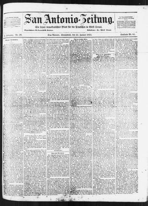 San Antonio-Zeitung. (San Antonio, Tex.), Vol. 2, No. 29, Ed. 1 Saturday, January 13, 1855
