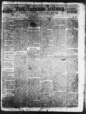 San Antonio-Zeitung. (San Antonio, Tex.), Vol. 1, No. 42, Ed. 1 Saturday, April 15, 1854