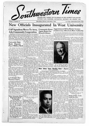 Southwestern Times (Houston, Tex.), Vol. 1, No. 15, Ed. 1 Thursday, January 4, 1945