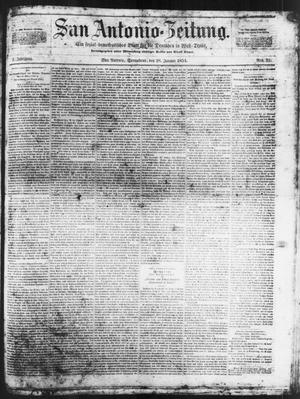 San Antonio-Zeitung. (San Antonio, Tex.), Vol. 1, No. 31, Ed. 1 Saturday, January 28, 1854