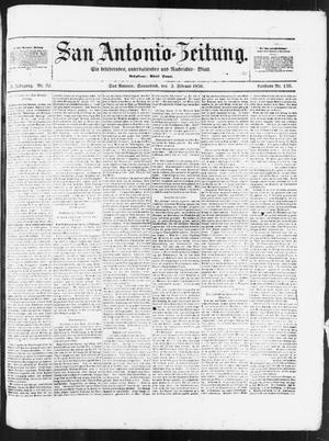 San Antonio-Zeitung. (San Antonio, Tex.), Vol. 3, No. 32, Ed. 1 Saturday, February 2, 1856