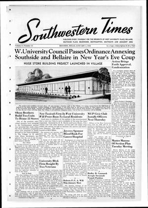Southwestern Times (Houston, Tex.), Vol. 2, No. 15, Ed. 1 Thursday, January 3, 1946