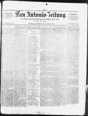 Primary view of San Antonio-Zeitung. (San Antonio, Tex.), Vol. 3, No. 26, Ed. 1 Saturday, December 22, 1855