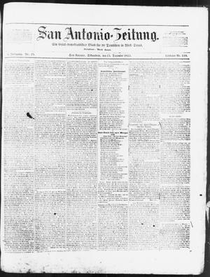 San Antonio-Zeitung. (San Antonio, Tex.), Vol. 3, No. 25, Ed. 1 Saturday, December 15, 1855