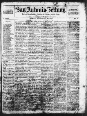 San Antonio-Zeitung. (San Antonio, Tex.), Vol. 1, No. 41, Ed. 1 Saturday, April 8, 1854