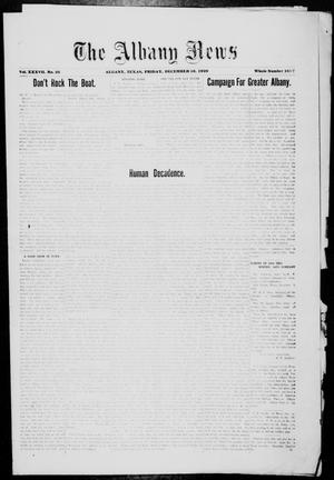 The Albany News (Albany, Tex.), Vol. 37, No. 26, Ed. 1 Friday, December 10, 1920