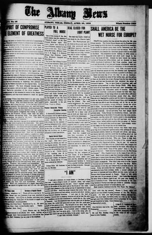 The Albany News (Albany, Tex.), Vol. 36, No. 46, Ed. 1 Friday, April 30, 1920