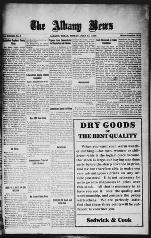 The Albany News (Albany, Tex.), Vol. 33, No. 6, Ed. 1 Friday, July 14, 1916