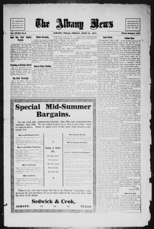 The Albany News (Albany, Tex.), Vol. 32, No. 2, Ed. 1 Friday, June 18, 1915