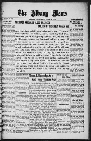 The Albany News (Albany, Tex.), Vol. 34, No. 23, Ed. 1 Friday, November 9, 1917