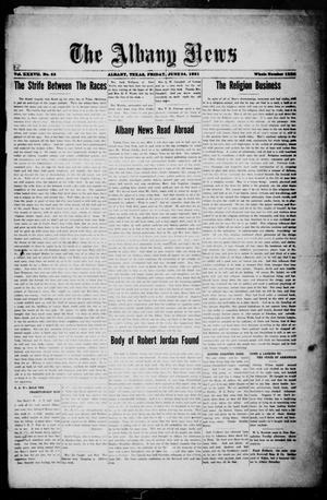 The Albany News (Albany, Tex.), Vol. 37, No. 53, Ed. 1 Friday, June 24, 1921