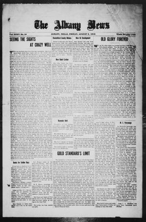 The Albany News (Albany, Tex.), Vol. 35, No. 10, Ed. 1 Friday, August 9, 1918