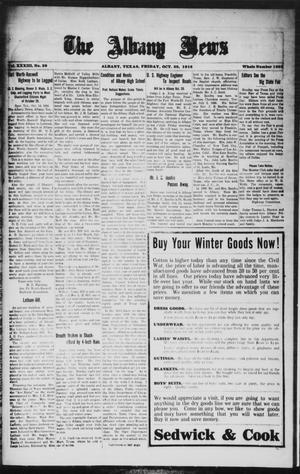 The Albany News (Albany, Tex.), Vol. 33, No. 20, Ed. 1 Friday, October 20, 1916