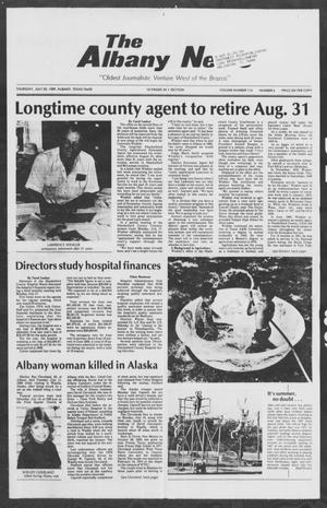 Primary view of object titled 'The Albany News (Albany, Tex.), Vol. 114, No. 6, Ed. 1 Thursday, July 20, 1989'.