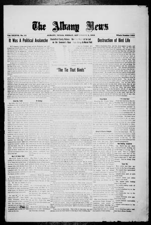 The Albany News (Albany, Tex.), Vol. 37, No. 12, Ed. 1 Friday, September 3, 1920