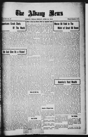 The Albany News (Albany, Tex.), Vol. 34, No. 47, Ed. 1 Friday, April 26, 1918