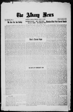 Primary view of object titled 'The Albany News (Albany, Tex.), Vol. 37, No. 4, Ed. 1 Friday, July 9, 1920'.