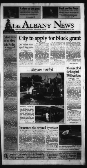 Primary view of object titled 'The Albany News (Albany, Tex.), Vol. 133, No. 9, Ed. 1 Thursday, July 24, 2008'.